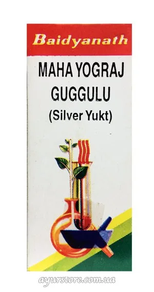 Махайогарадж гуггул з сріблом 40 табл Baidyanath Maha Yograj Silver Yukt