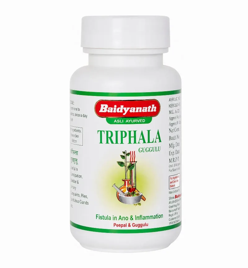 Трифала Гуггул 80 табл Baidyanath Triphala Guggulu