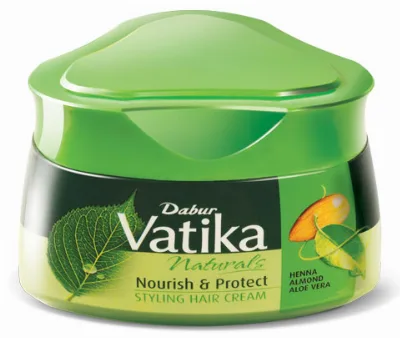 Крем для волос питательный  140 мл Dabur Vatika Naturals Nourish and Protect Styling Hair Cream