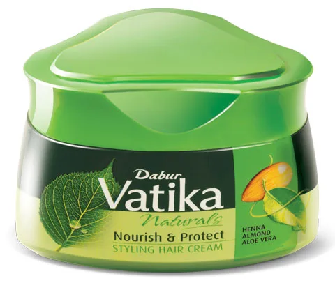 Крем для волос питательный  140 мл Dabur Vatika Naturals Nourish and Protect Styling Hair Cream