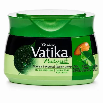 Крем для волосся живильний 140 мл Dabur Vatika Naturals Nourish and Protect Styling Hair Cream