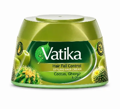 Крем для зміцнення волосся 140 мл Dabur Vatika Naturals Hair Fall Control Styling Hair Cream