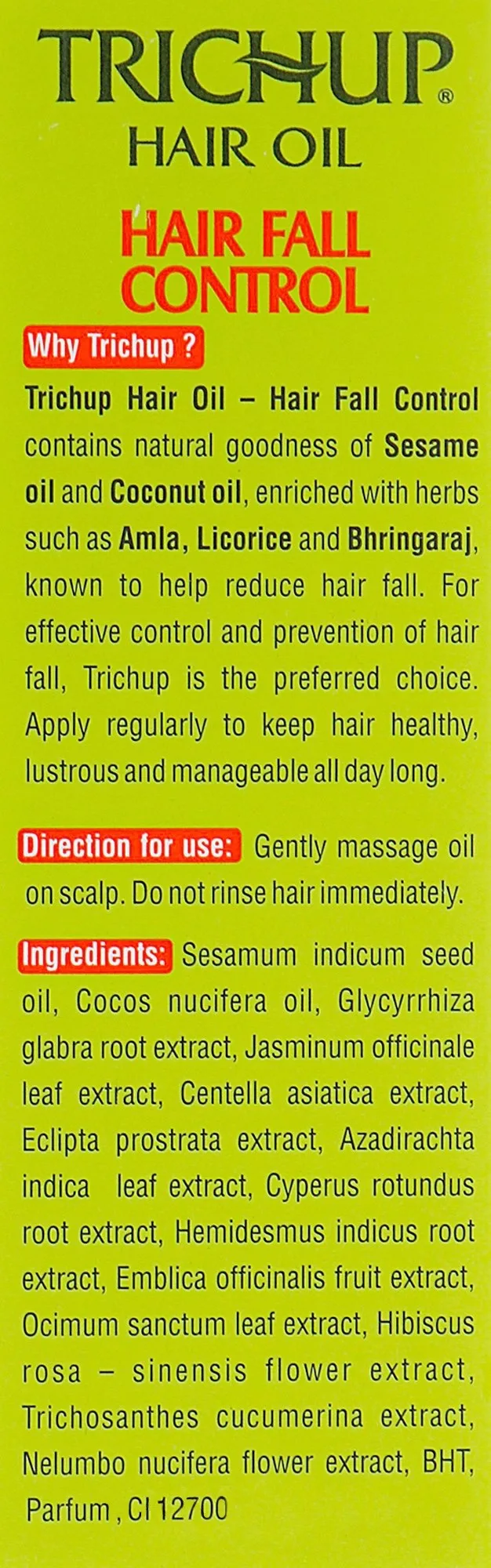 Масло Тричуп от выпадения волос 100 мл Vasu Trichup Hair Fall Control Oil