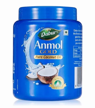 Олія кокосова чиста 200 мл Dabur Anmol Gold Pure Coconut Oil