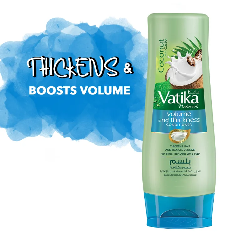 Кондиціонер для надання обʼєму волоссю 200 мл Dabur Vatika Volume and Thickness Conditioner