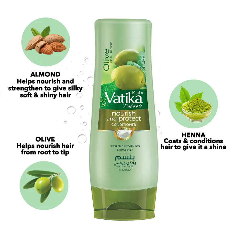 Кондиціонер для волосся живильний 200 мл Dabur Vatika Nourish and Protect Conditioner