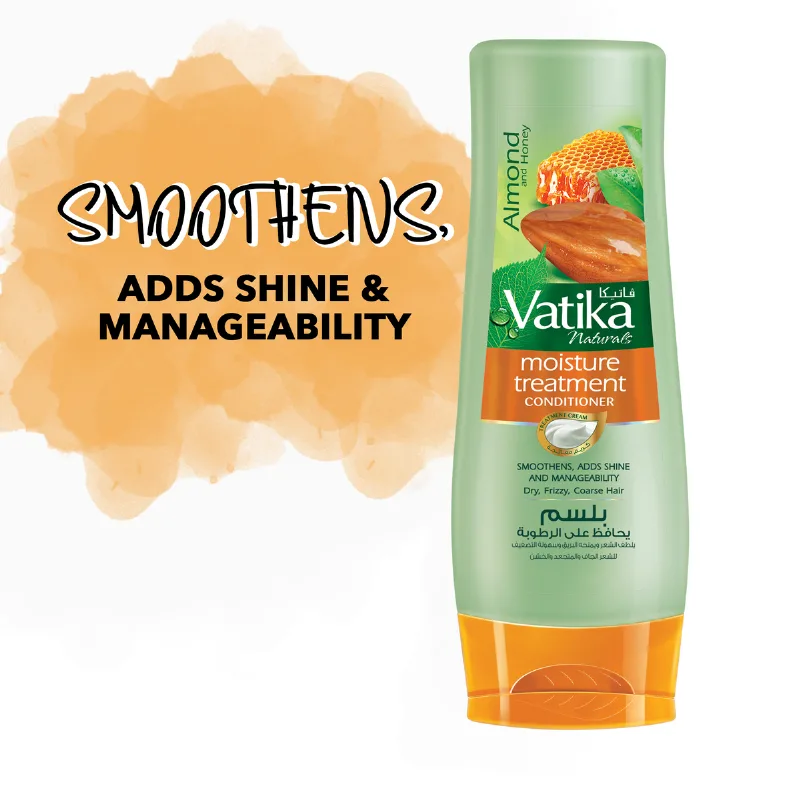 Кондиціонер для волосся зволожуючий 200 мл Dabur Vatika Almond and Honey Moisture Treatment Conditioner