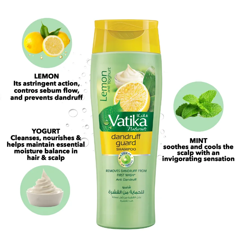 Шампунь проти лупи 200 мл Dabur Vatika Dandruff Guard Shampoo