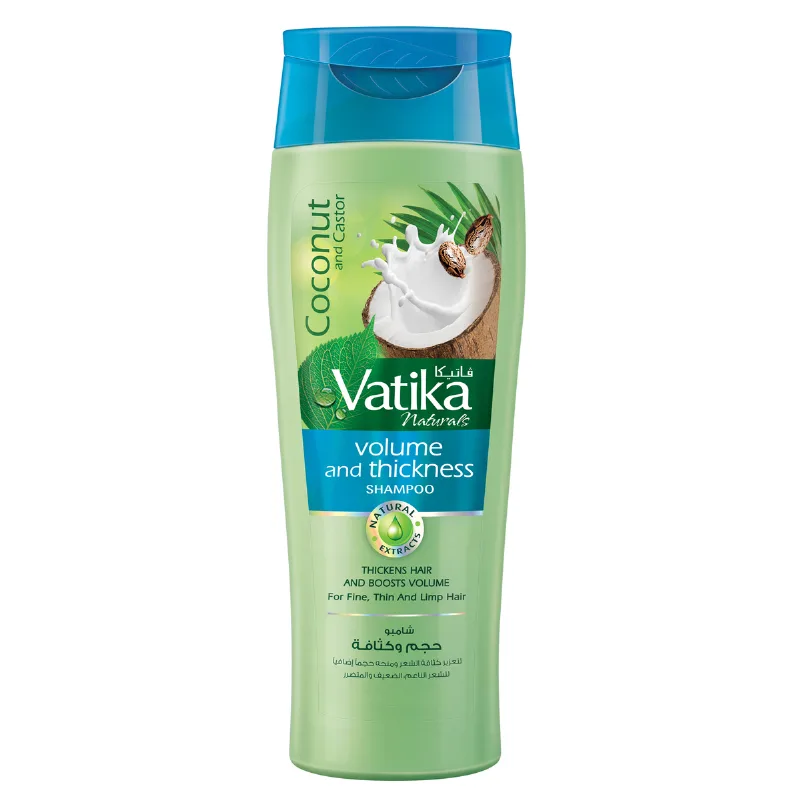 Шампунь для надання об'єму волоссю 200 мл Dabur Vatika Volume and Thickness Shampoo