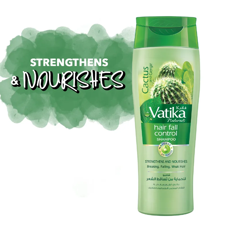 Шампунь проти випадіння волосся з диким кактусом 200 мл Dabur Vatika Hair Fall Control Shampoo