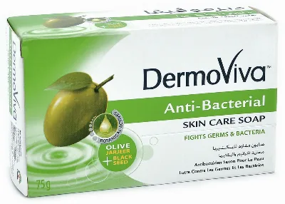 Мило антибактеріальне 75 г Dabur Vatika DermoViva Anti Bacterial Soap