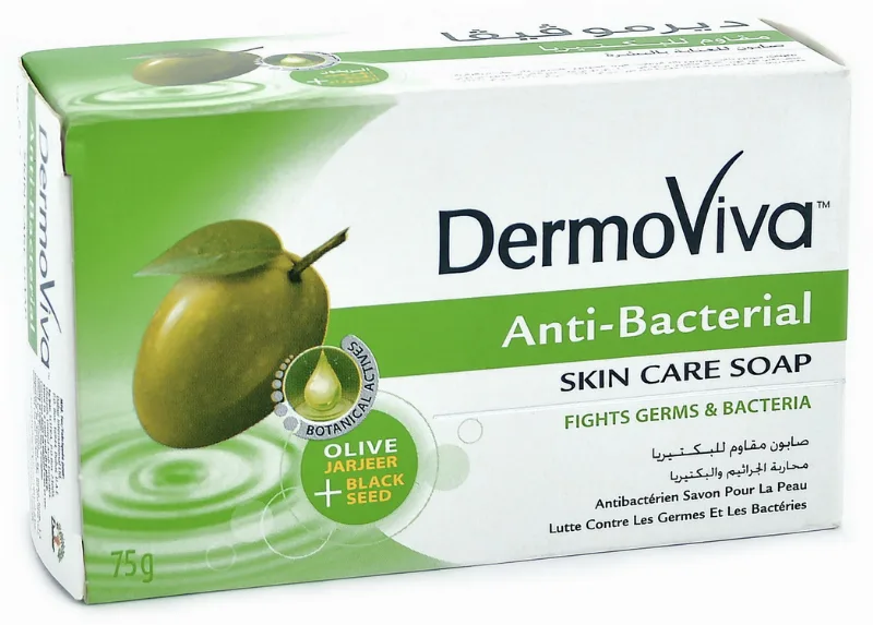 Мило антибактеріальне 75 г Dabur Vatika DermoViva Anti Bacterial Soap