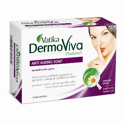 Мило антивікове 125 г Dabur Vatika DermoViva Anti Ageing Soap