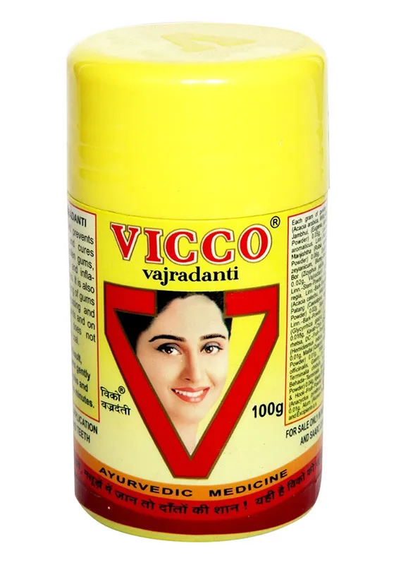 Зубной порошок Ваджраданти 100 г Vicco Vajradanti Tooth Powder