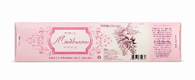 Ароматичні палички White Flower 28 г Patanjali Madhuram Agarbatti White Flower