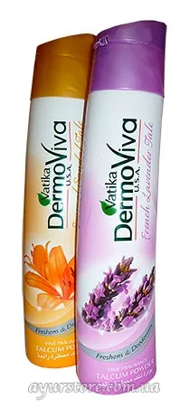 Тальк для тіла Лаванда 125 г Dabur DermoViva French Lavender Talc