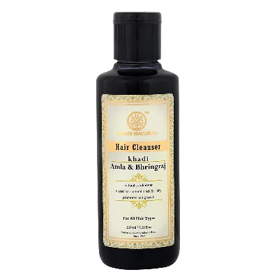 Шампунь Амла та Брінградж 210 мл Khadi Natural Amla & Bhringraj Hair Cleanser