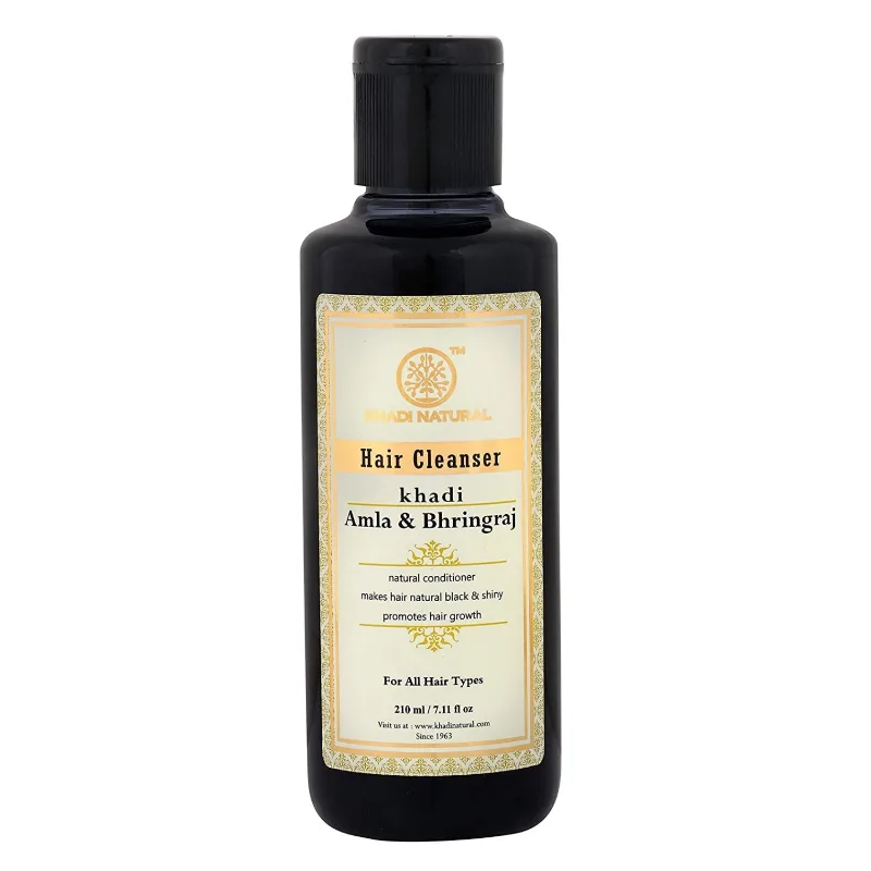 Шампунь Амла та Брінградж 210 мл Khadi Natural Amla & Bhringraj Hair Cleanser