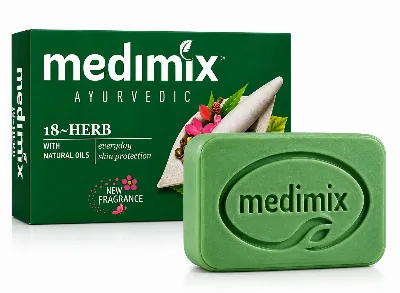 Мило для щоденного догляду 18 трав 125 г Medimix 18-Herb Ayurveda Everyday Skin Protection Soap