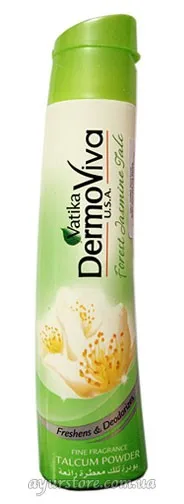 Тальк для тіла Жасмин 125 г Dabur DermoViva Forest Jasmine Talc