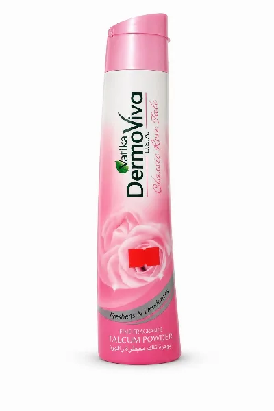 Тальк для тіла Роза 125 г Dabur DermoViva Classic Rose Talc