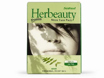 Маска для обличчя Нім для номальної та сухої шкіри 100 г Ayusri Herbeauty Neem Face Pack