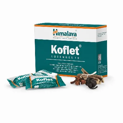 Льодяники від кашлю Кофлет 10 шт Himalaya Koflet Lozenges 10
