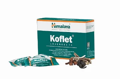 Льодяники від кашлю Кофлет 10 шт Himalaya Koflet Lozenges 10