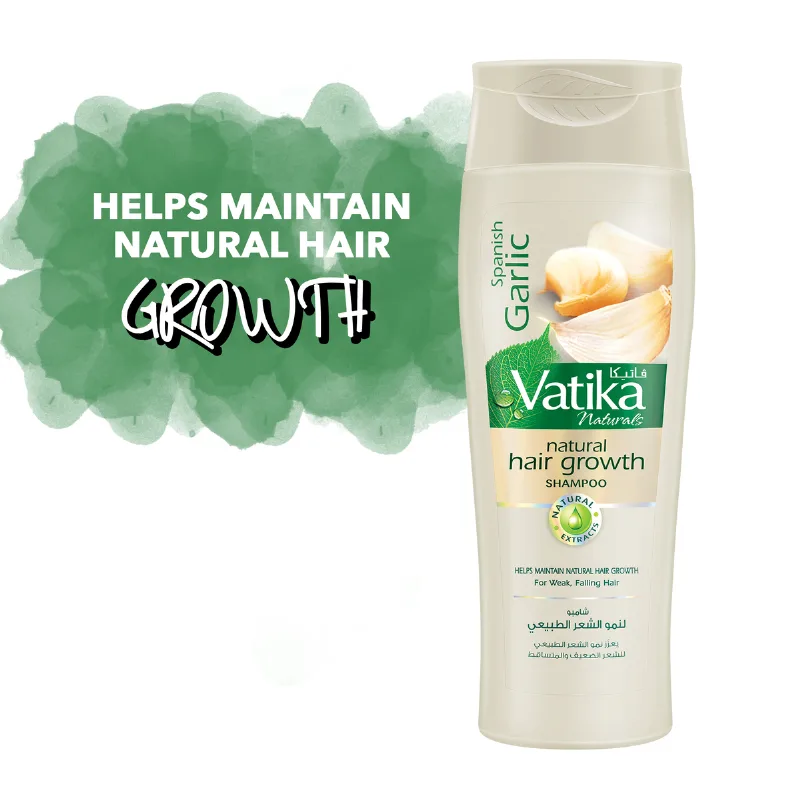 Шампунь з часником для слабкого випадаючого волосся 200 мл Dabur Vatika Garlic Shampoo