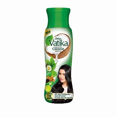 Збагачена кокосова олія для волосся з Каррі 250 мл Dabur Vatika Enriched Coconut Hair Oil with Curry Leaves