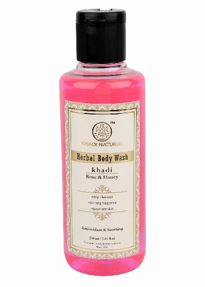 Гель для душа Роза і Мед 210 мл Khadi Natural Herbal Body Wash Rose and Honey