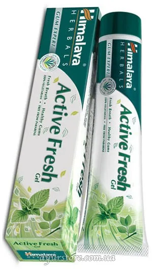 Зубна паста-гель Актив фреш 100 г Himalaya Active Fresh Toothpaste