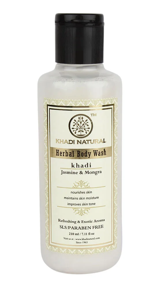 Гель для душа Жасмин и Могра 210 мл Khadi Natural Herbal Body Wash Jasmine and Mogra