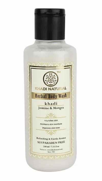 Гель для душа Жасмин і Могра 210 мл Khadi Natural Herbal Body Wash Jasmine and Mogra