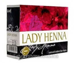 Фарба для волосся на основі хни Леді Хенна (чорний) 60 г Lady Henna Natural Colours for Hairs Natural Black