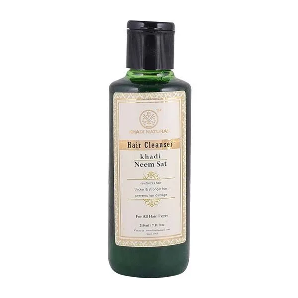 Шампунь Нім Сат 210 мл Khadi Natural Hair Cleanser Neem Sat