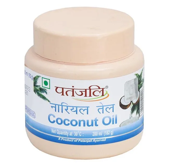 Олія кокосова 100% 200 мл Patanjali Coconut Oil