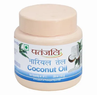 Олія кокосова 100% 200 мл Patanjali Coconut Oil