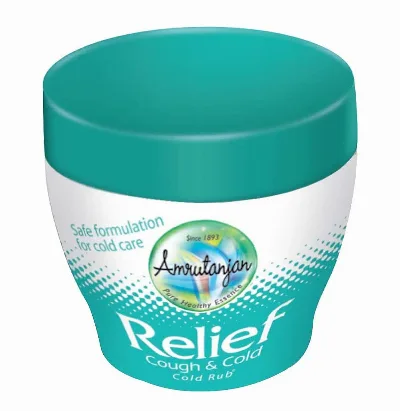 Бальзам від застуди Реліф 30 г Amrutanjan Relief Cough and Cold Rub