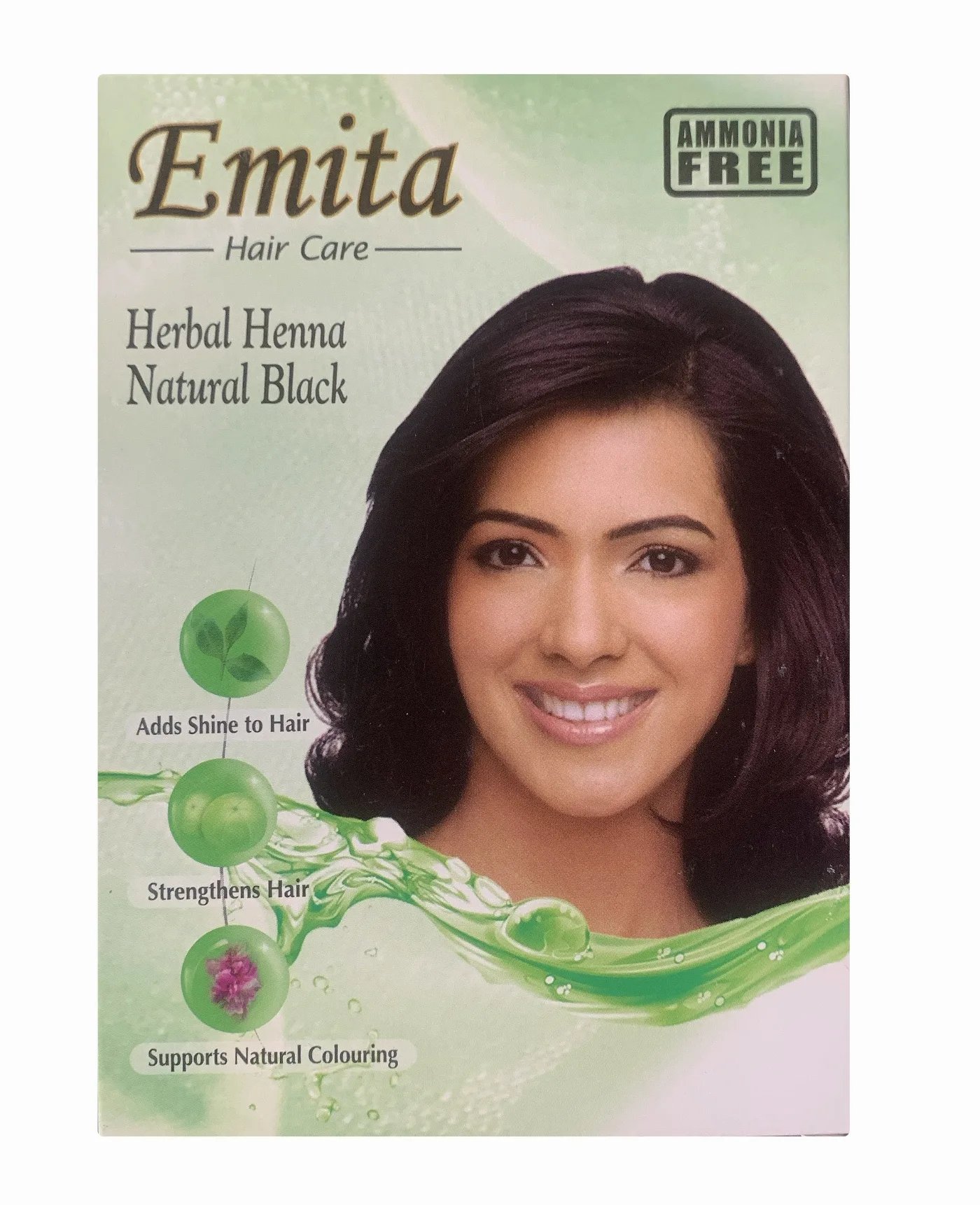 Краска для волос на основе хны (черный) 60 г Emita Herbal Henna Hair Colour Natural Black