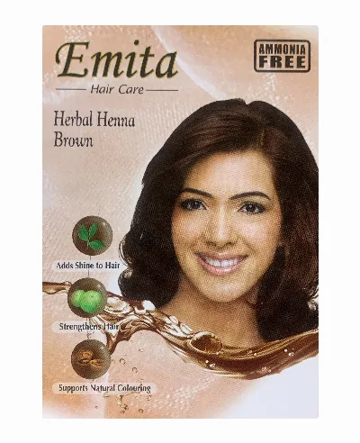 Фарба для волосся на основі хни (коричневий) 60 г Emita Herbal Henna Hair Colour Brown
