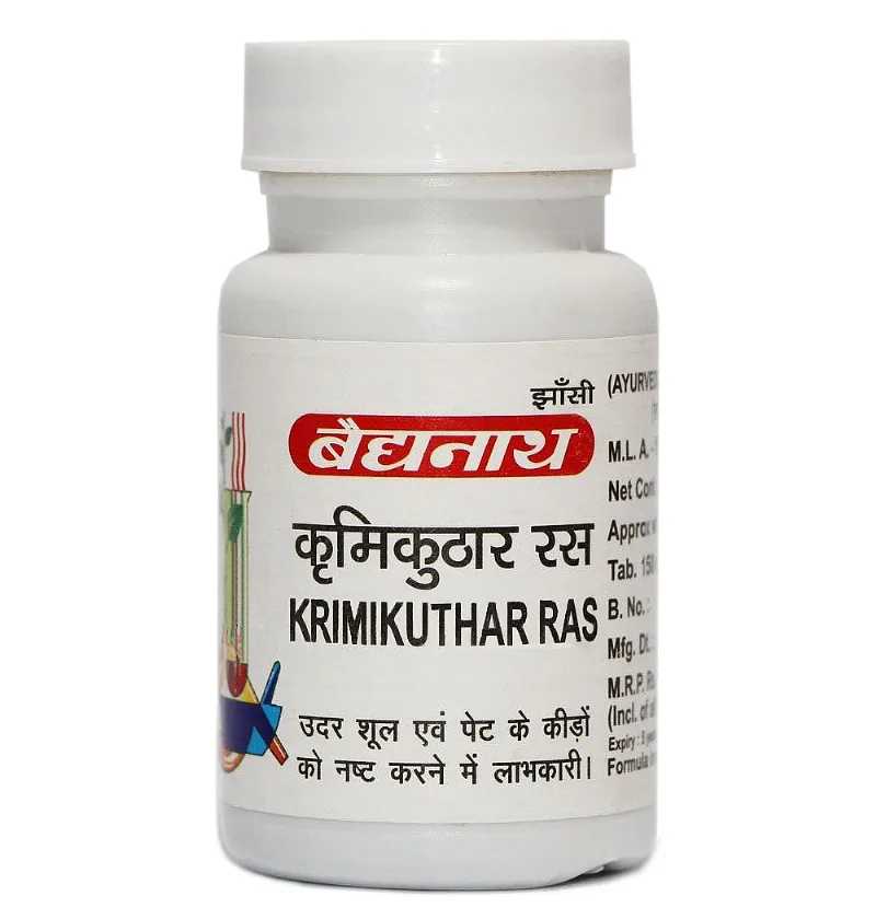 Крімікутхар Рас 80 табл Baidyanath Krimikuthar Ras
