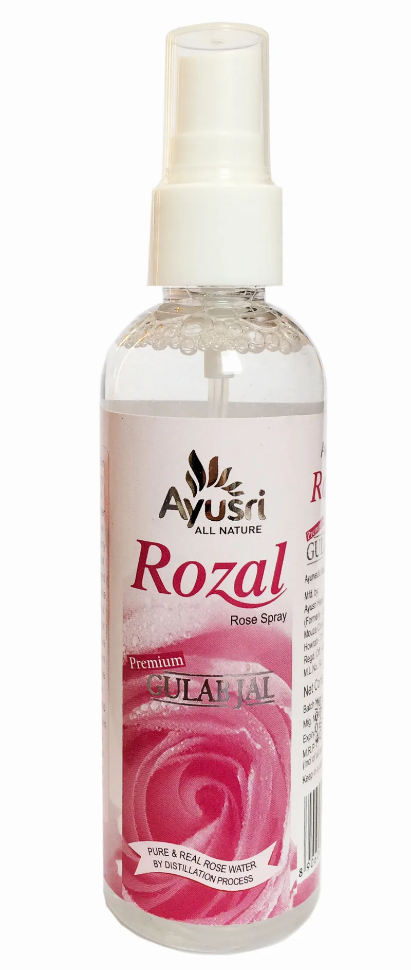 Розовая вода Розал 100 мл Ayusri Rozal Premium Gulab Jal