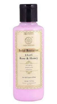 Лосьйон зволожуючий Роза і Мед 210 мл Khadi Natural Herbal Moisturizer Rose and Honey