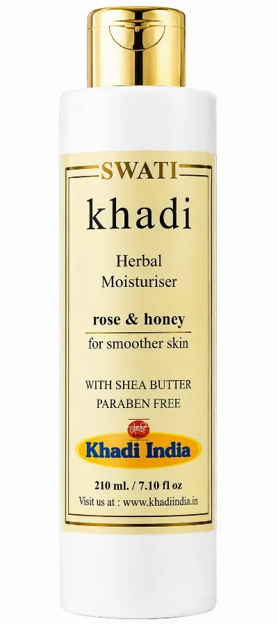 Лосьйон зволожуючий Троянда та Мед 210 мл Khadi Natural Herbal Moisturizer Rose and Honey