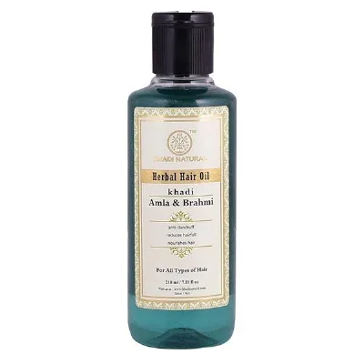 Олія для волосся Амла і Брахм 210 мл Khadi Natural Herbal Hair Oil Amla and Brahmi