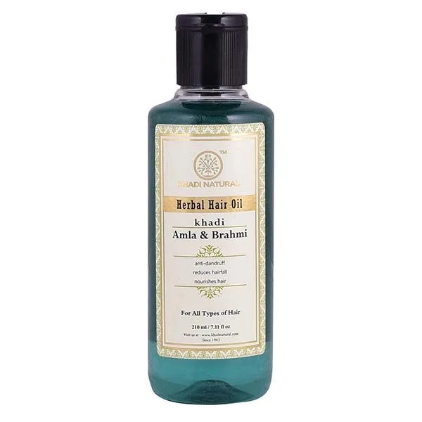 Олія для волосся Амла і Брахм 210 мл Khadi Natural Herbal Hair Oil Amla and Brahmi