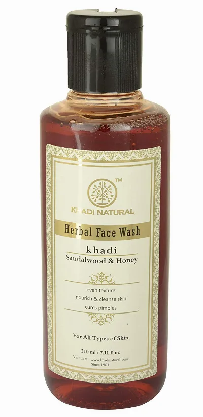Гель для вмивання Сандал і мед 210 мл Khadi Natural Face wash Sandal and Honey