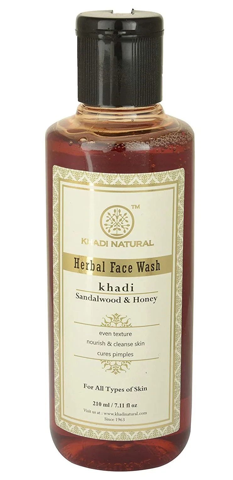 Гель для вмивання Сандал і мед 210 мл Khadi Natural Face wash Sandal and Honey