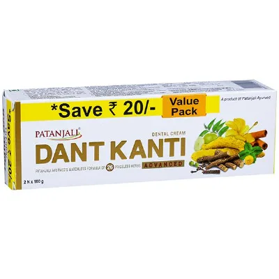 Зубна паста Dant Kanti Advanced 200 гр Patanjali Dant Kanti Advanced Toothpaste